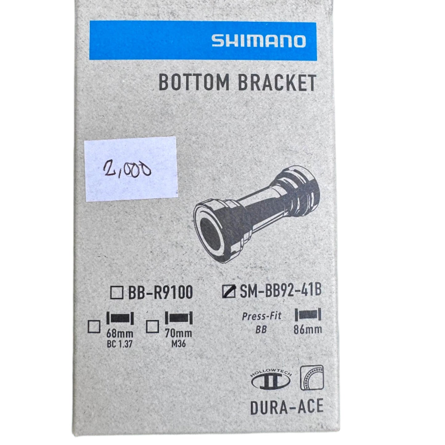 Shimano Press Fit Bottom Bracket 86.5mm