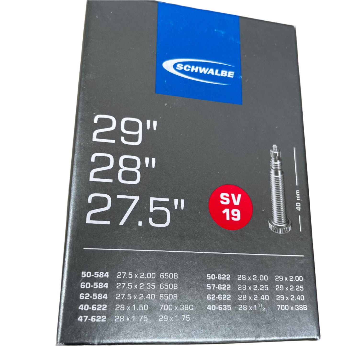Schwalbe Tube SV 19 for 29/28/27.5"