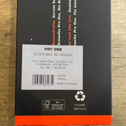Schwalbe Pro One Tubeless