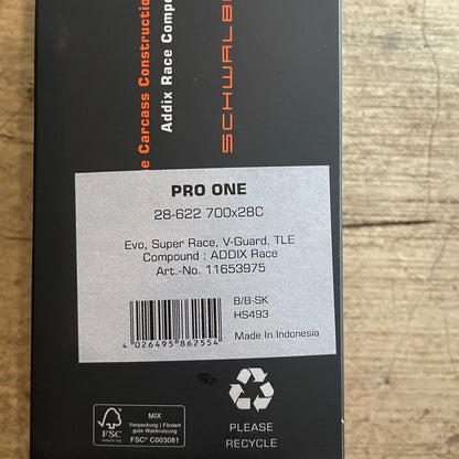 Schwalbe Pro One Tubeless