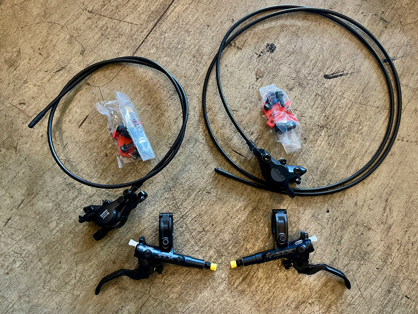 Shimano SLX M7100 Disc Brake Set Assembly J-Kit Hydraulic Front and Rear