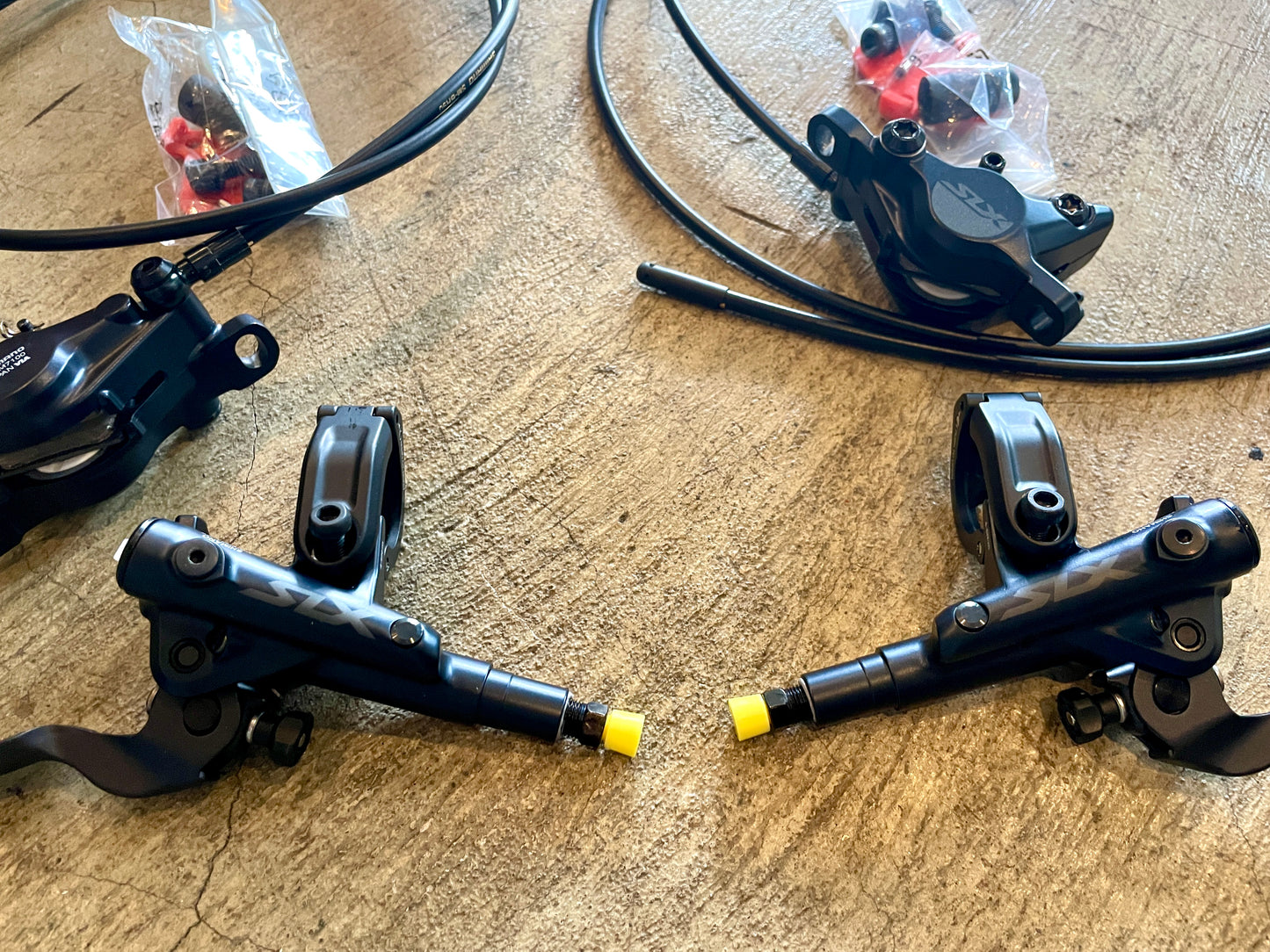 Shimano SLX M7100 Disc Brake Set Assembly J-Kit Hydraulic Front and Rear